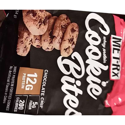 Whey Protein Cookie Bites, Chocolate Chip
