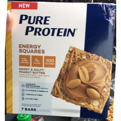Energy Squares, Sweet & Salty Peanut Butter