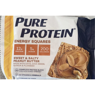 Energy Squares, Sweet & Salty Peanut Butter