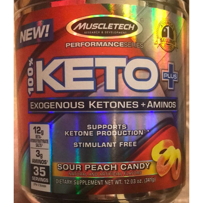 Keto Plus, Sour Peach Candy