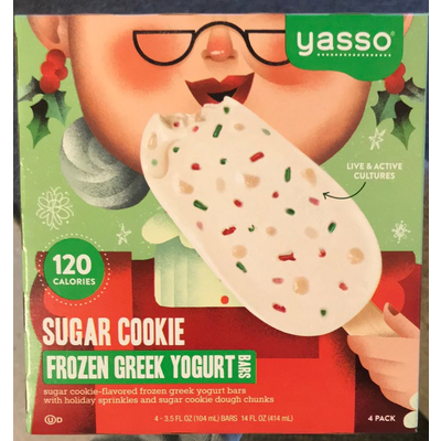 Frozen Greek Yogurt Bars, Sugar Cookie