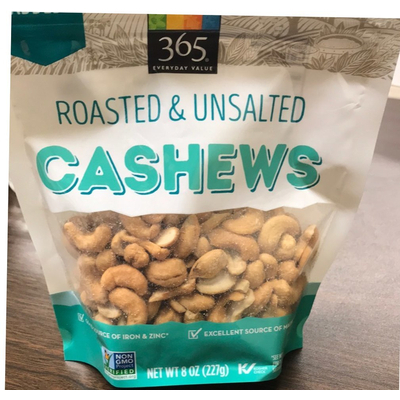 Roasted & Unsalted Cashews
