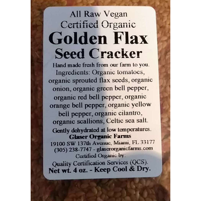 Golden Flax Seed Cracker
