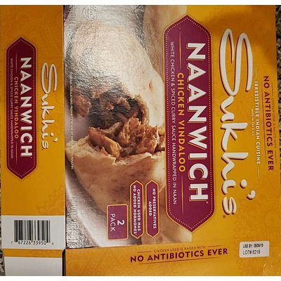 Naanwich, Chicken Vindaloo