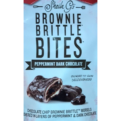 Brownie Brittle Bites, Peppermint Dark Chocolate
