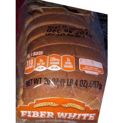 Fiber White Bread