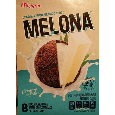 Coconut Frozen Dessert Bar