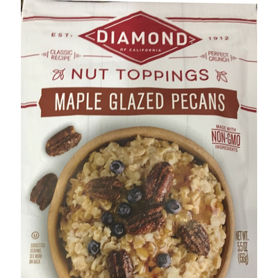 Maple Glazed Pecans Nut Toppings