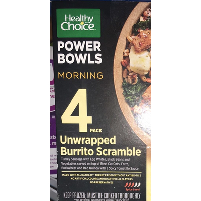 Power Bowls Morning, Unwrapped Burrito Scramble