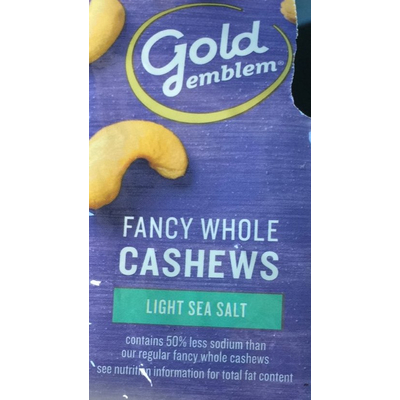 Whole Cashews, Light Sea Salt