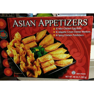 Asian Appetizers, Egg Rolls, Wontons & Chicken Potstickers