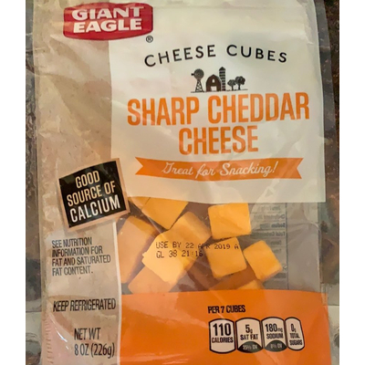Cheese Cubes, Sharp Cheddar Cheese