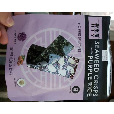 Seaweed Crisps with Purple Rice