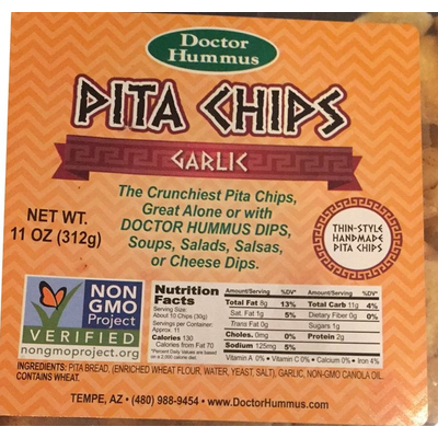 Pita Chips, Garlic