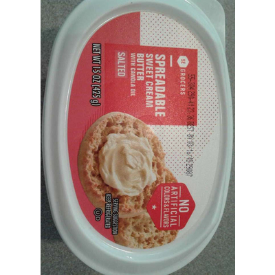 Spreadable Sweet Cream Butter with Canola Oil, Salted