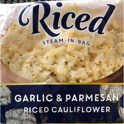 Riced Cauliflower, Garlic & Parmesan