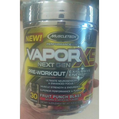 Vapor X5 Next Gen Pre-Workout, Fruit Punch Blast