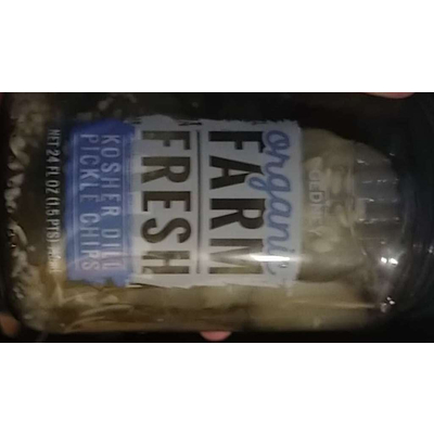 Organic Kosher Dill Pickle Chips