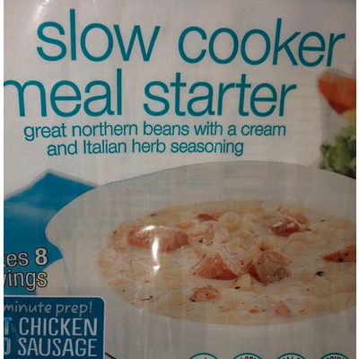 Slow Cooker Meal Starter, Great Northern Beans with a Cream and Italian Herb Sea
