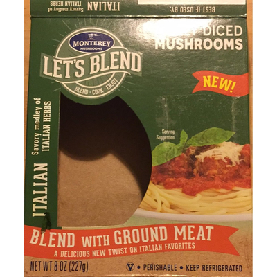 Diced Mushrooms, Italian