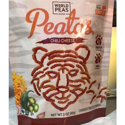 Peatos Crunchy Puffed Snacks, Chili Cheese