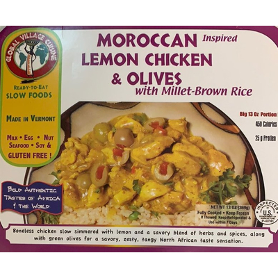 Lemon Chicken & Olives with Millet Brown Rice