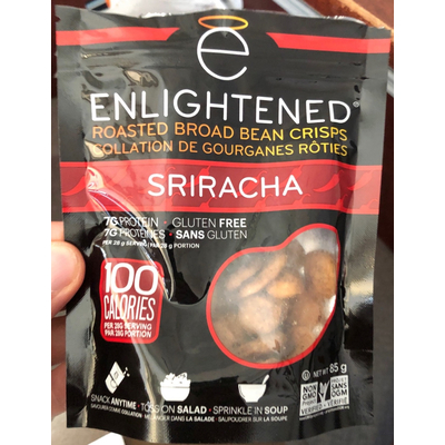 Roasted Broad Bean Crisps, Sriracha