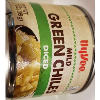 Mild Green Chiles, Diced
