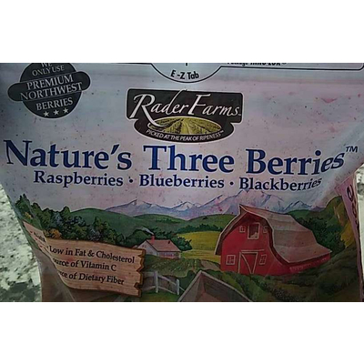 Raspberries, Blueberries, Blackberries