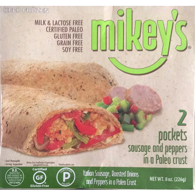 Sausage and Peppers in a Paleo Crust