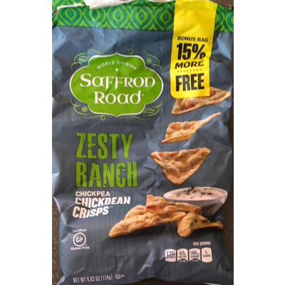 Chickpea Chickbean Crisps, Zesty Ranch