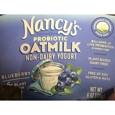 Probiotic Oatmilk Yogurt, Blueberry