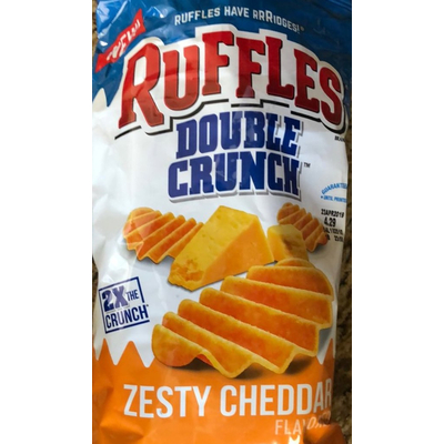 Double Crunch Potato Chips, Zesty Cheddar