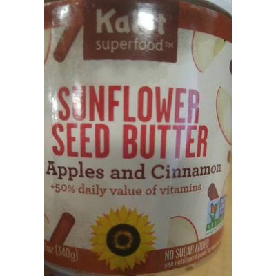 Sunflower Seed Butter, Apples and Cinnamon