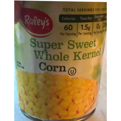 Corn, Super Sweet Whole Kernel
