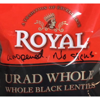 Whole Black Lentils