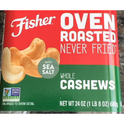 Oven Roasted Never Fried Whole Cashews