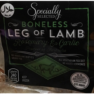 Boneless Leg of Lamb, Rosemary & Garlic