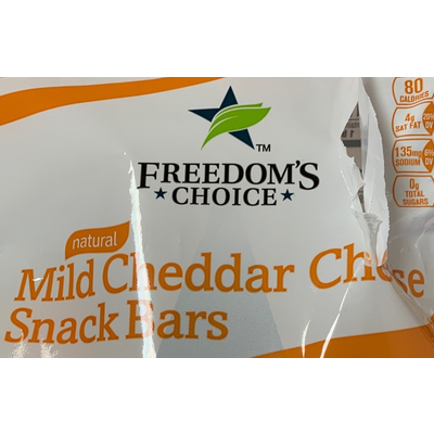 Snack Bars, Mild Cheddar Cheese