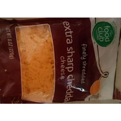 Extra Sharp Cheddar Cheese, Finely Shredded