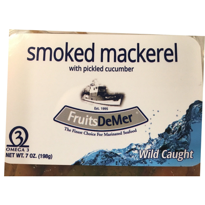 Smoked Mackerel, with Pickled Cucumber