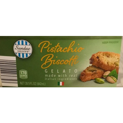 Gelato, Pistachio Biscotti