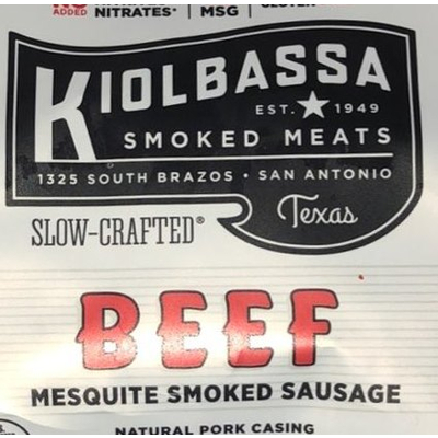Mesquite Smoked Sausage, Beef