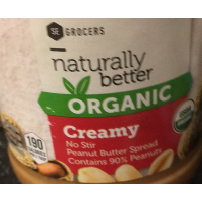 Organic Peanut Butter Spread, Creamy