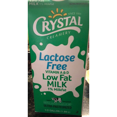 Low Fat Milk, Lactose Free