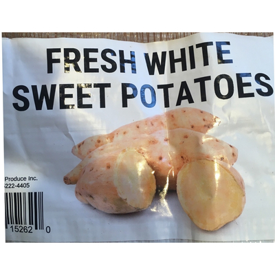 Fresh White Sweet Potatoes