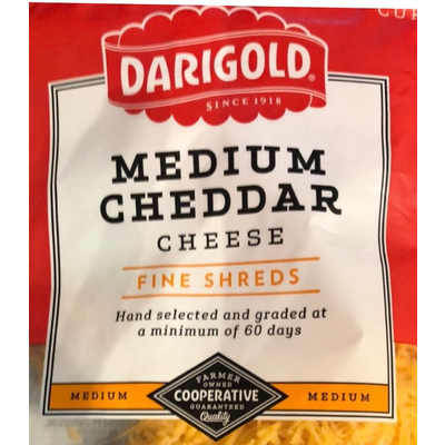 Medium Cheddar Cheese, Fine Shreds