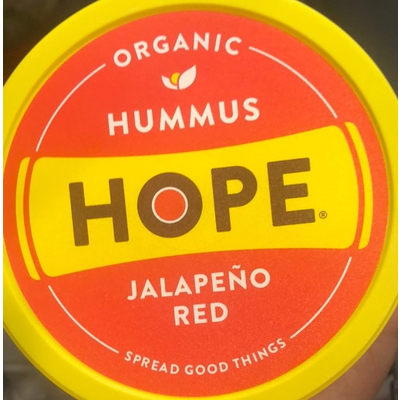 Organic Hummus, Jalapeno Red