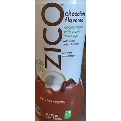 Coconut Water with Protein Beverage, Chocolate Flavored