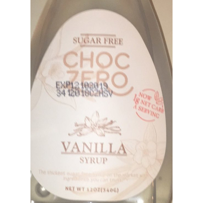 Vanilla Syrup, Sugar Free